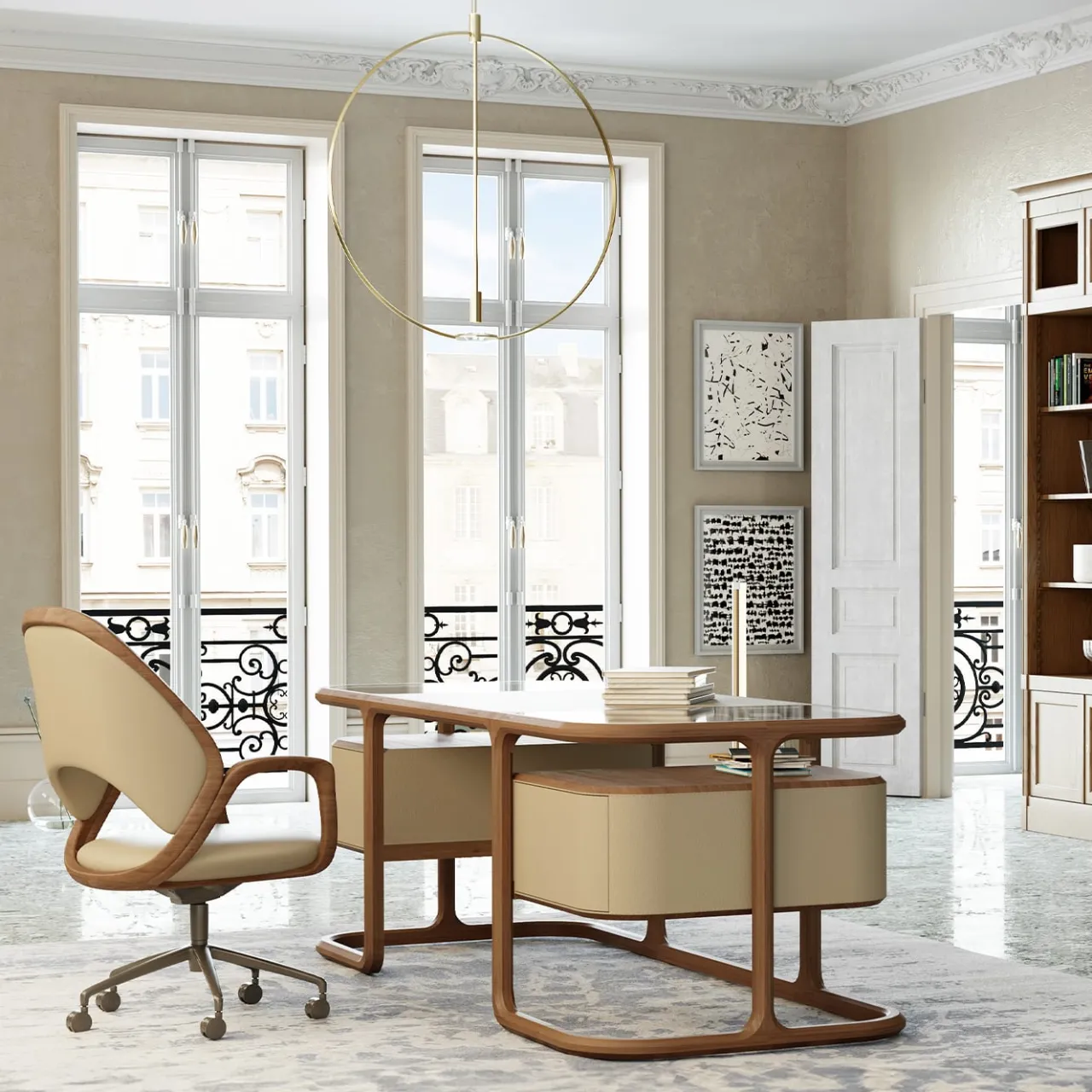 Morelato Desk & Writing Tables<Isabel 2-Sided Desk By Libero Rutilo