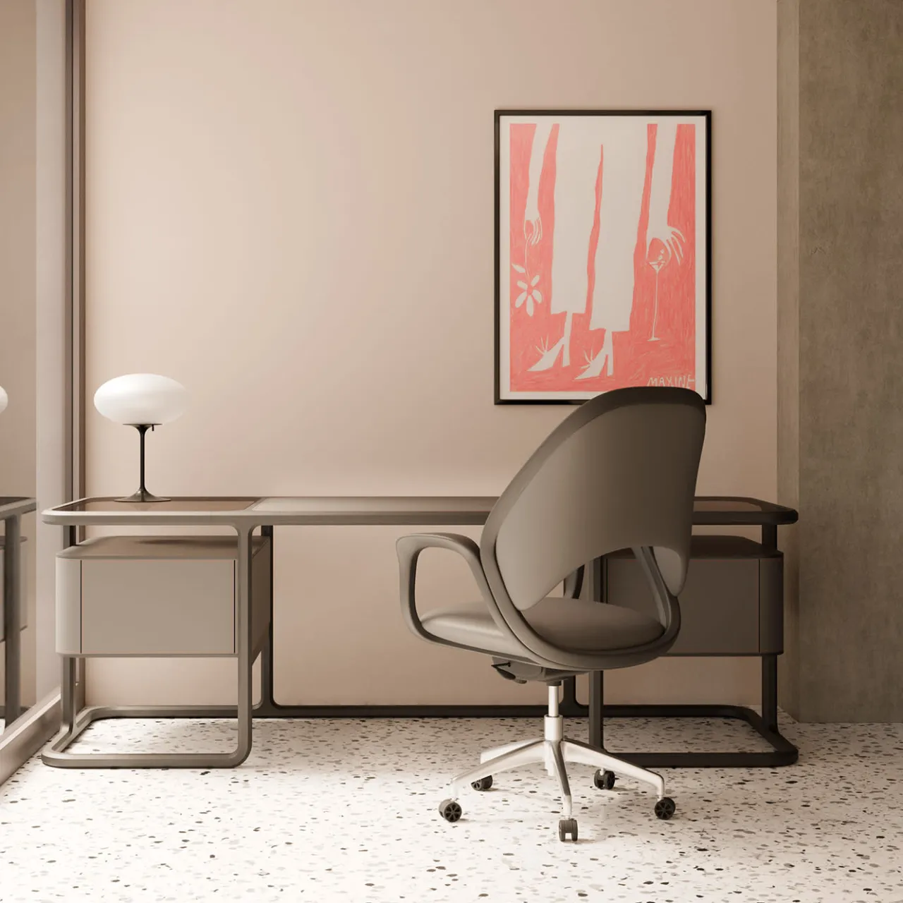 Morelato Desk & Writing Tables<Isabel Wood and Leather Desk