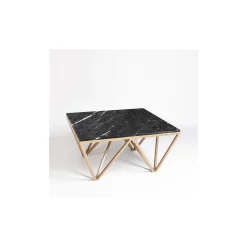 La Sartoria del Marmo by Lombardi Marmi Coffee Tables<Ischia Black Marquinia Coffee Table