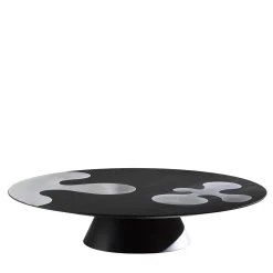 Albedo Coffee Tables<ISOLE 1 Black and Matte Metal Round Coffee Table