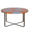 Oscar Maschera Coffee Tables<Isole Sur Round Polychrome Coffee Table by Nestor Perkal