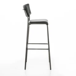 Enrico Pellizzoni Bar Stools<Isotta Leather Bar Stool