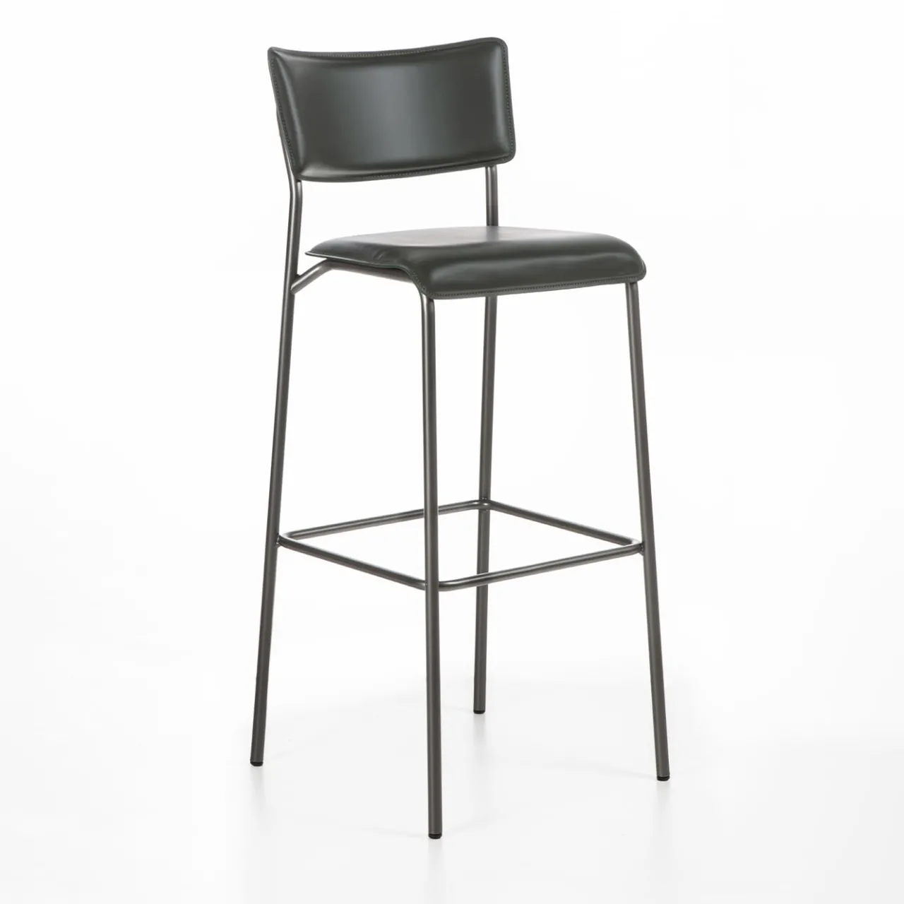 Enrico Pellizzoni Bar Stools<Isotta Leather Bar Stool