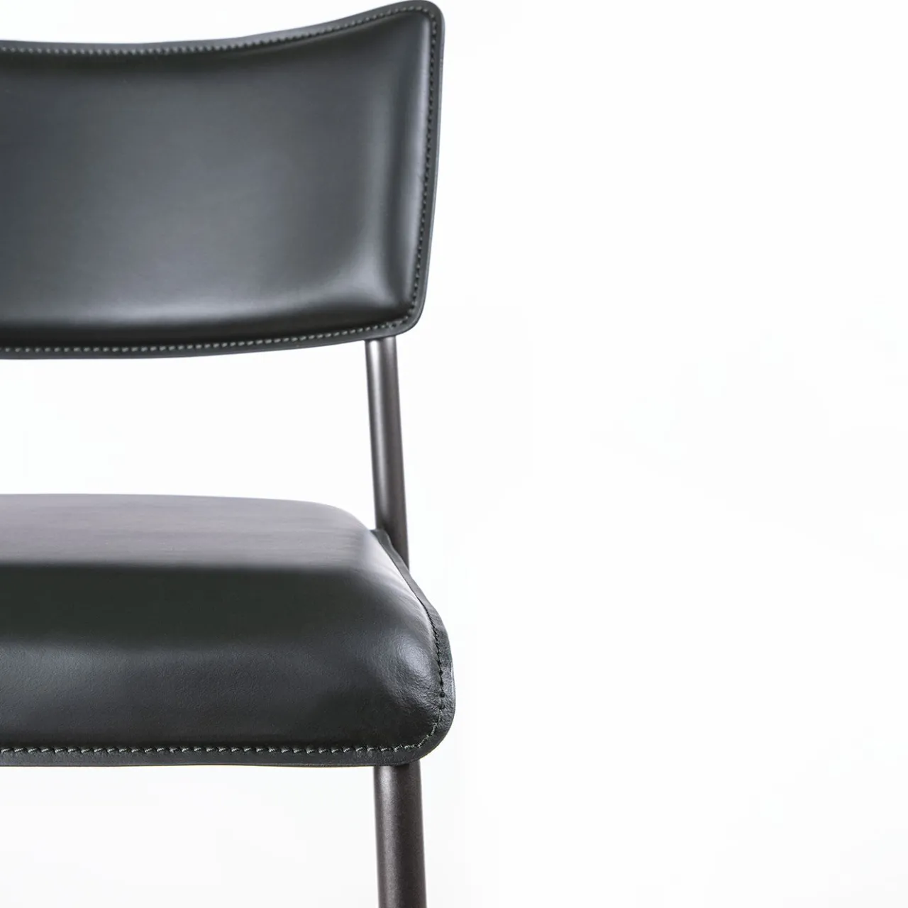 Enrico Pellizzoni Bar Stools<Isotta Leather Bar Stool