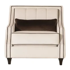 Mantellassi 1926 Armchairs<Istana off white velvet classic armchair