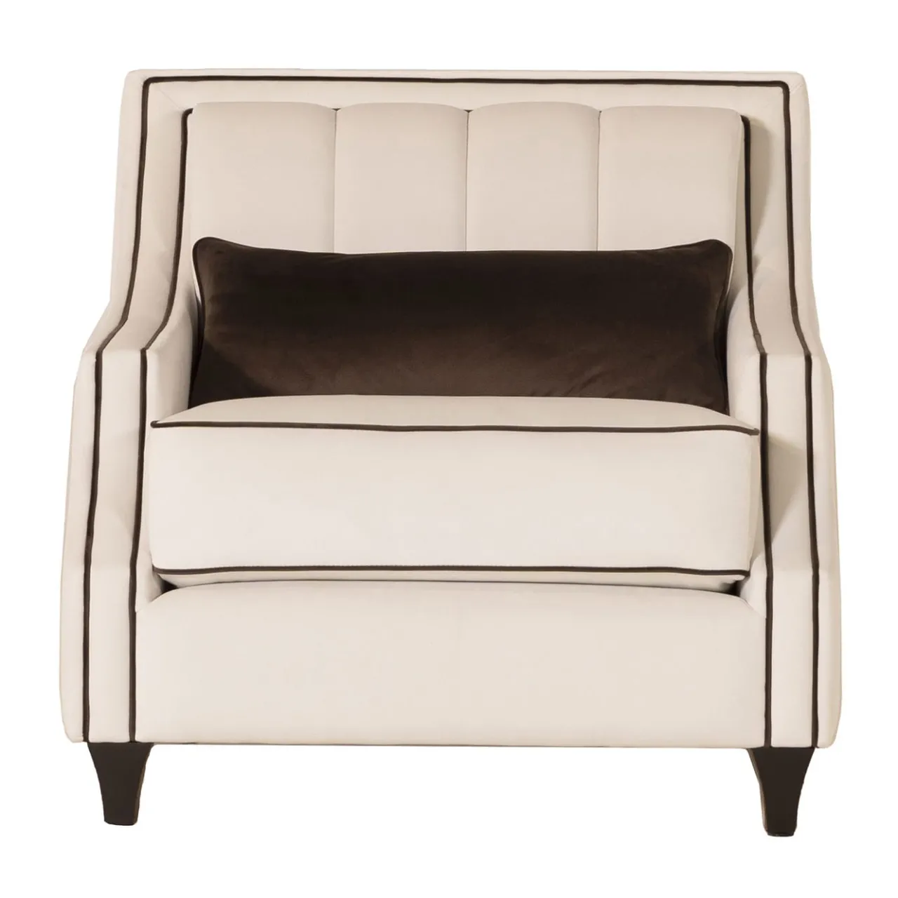 Mantellassi 1926 Armchairs<Istana off white velvet classic armchair