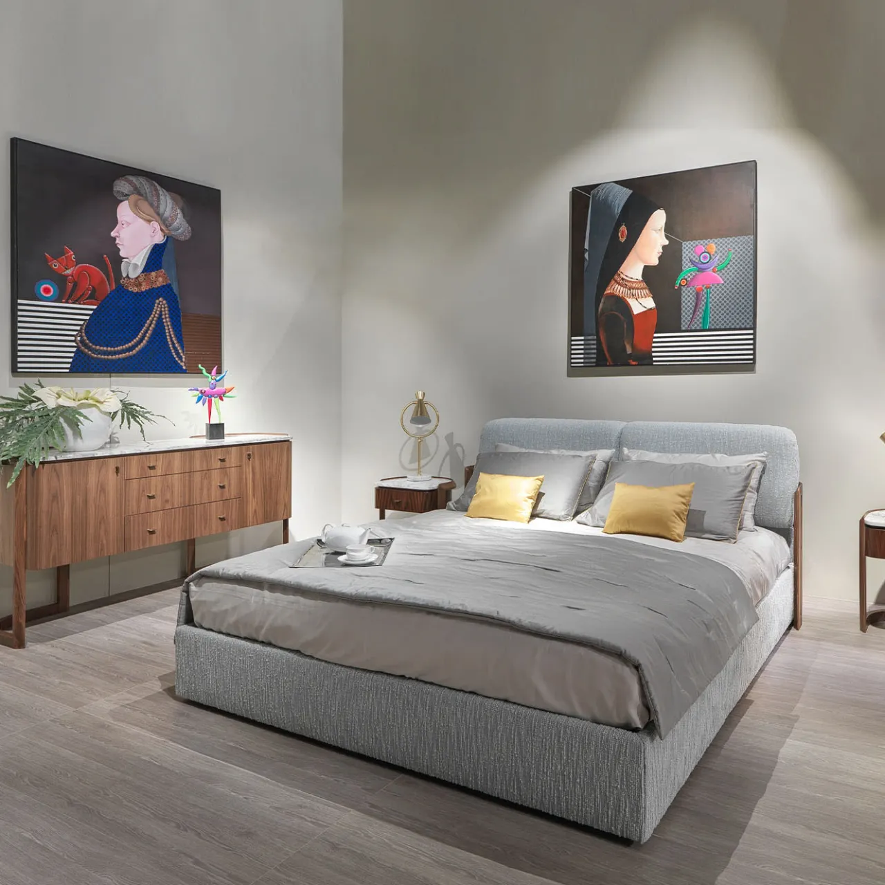 Annibale Colombo Beds<Italo Donatello Double Bed