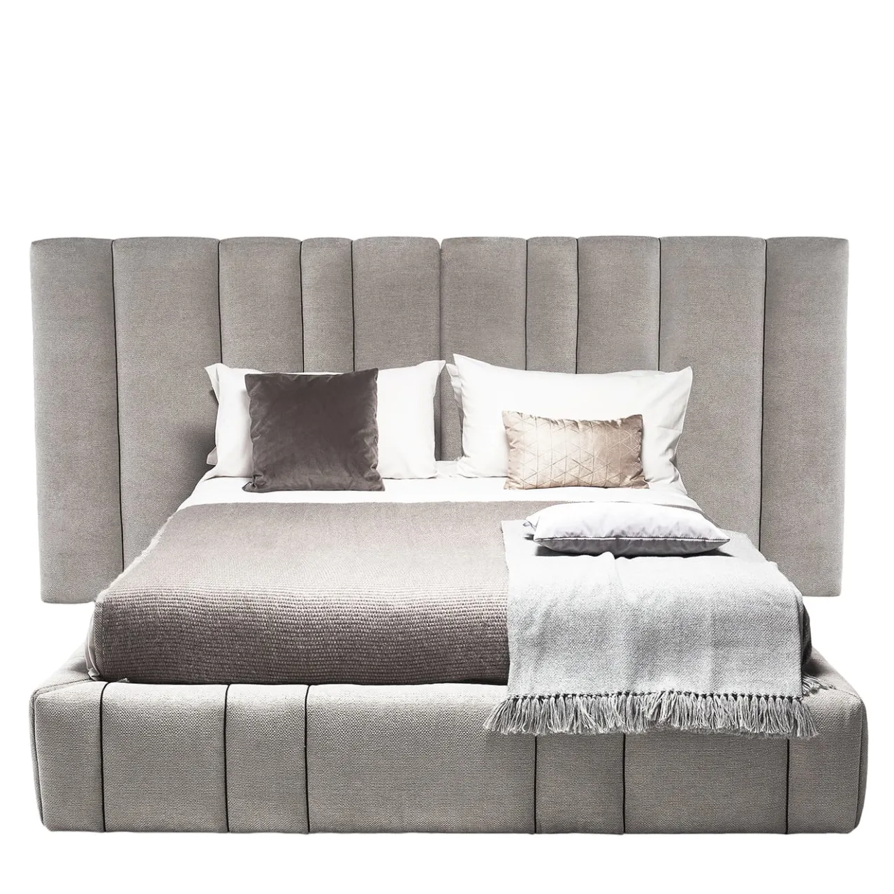Vibieffe Beds<Italo Gray Textile Bed