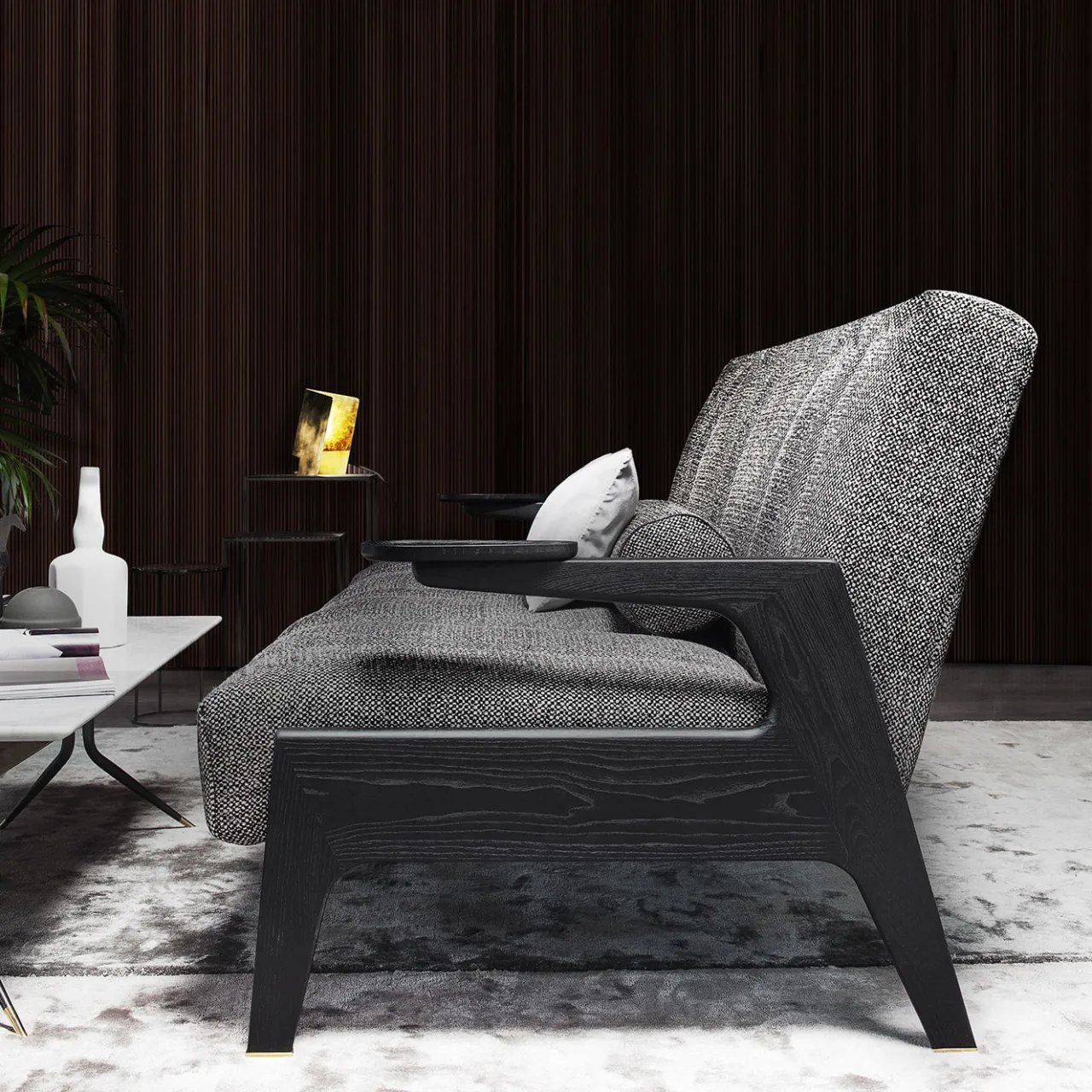Vibieffe Sofas<Italo Gray Textile Sofa