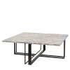 Splot Design Coffee Tables<Itinera Square Gray Marble & Iron Coffee Table by S. Golubeva