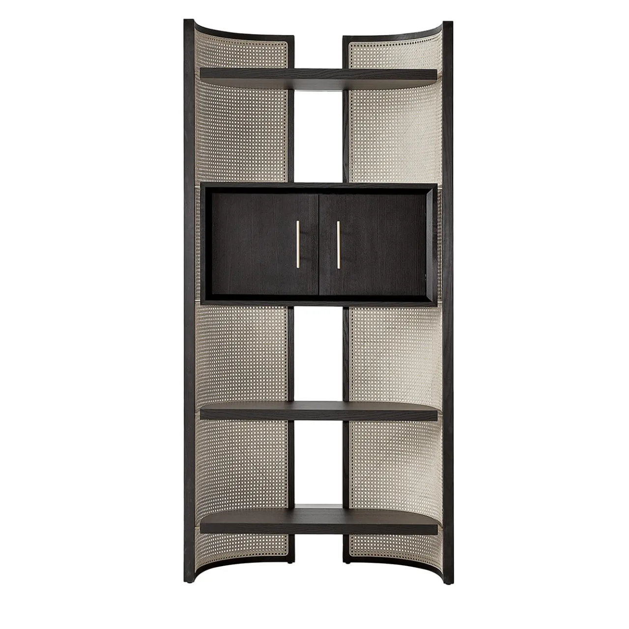 Black Tie Bookcases<Itoku Vienna Straw & Moka-Finished Ash Bookcase #3