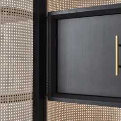 Black Tie Bookcases<Itoku Vienna Straw & Moka-Finished Ash Bookcase #3