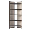 Black Tie Bookcases<Itoku Vienna Straw & Moka-Finished Ash Bookcase #1