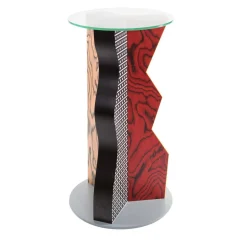 Memphis Side Tables<Ivory Column by Ettore Sottsass - Milano