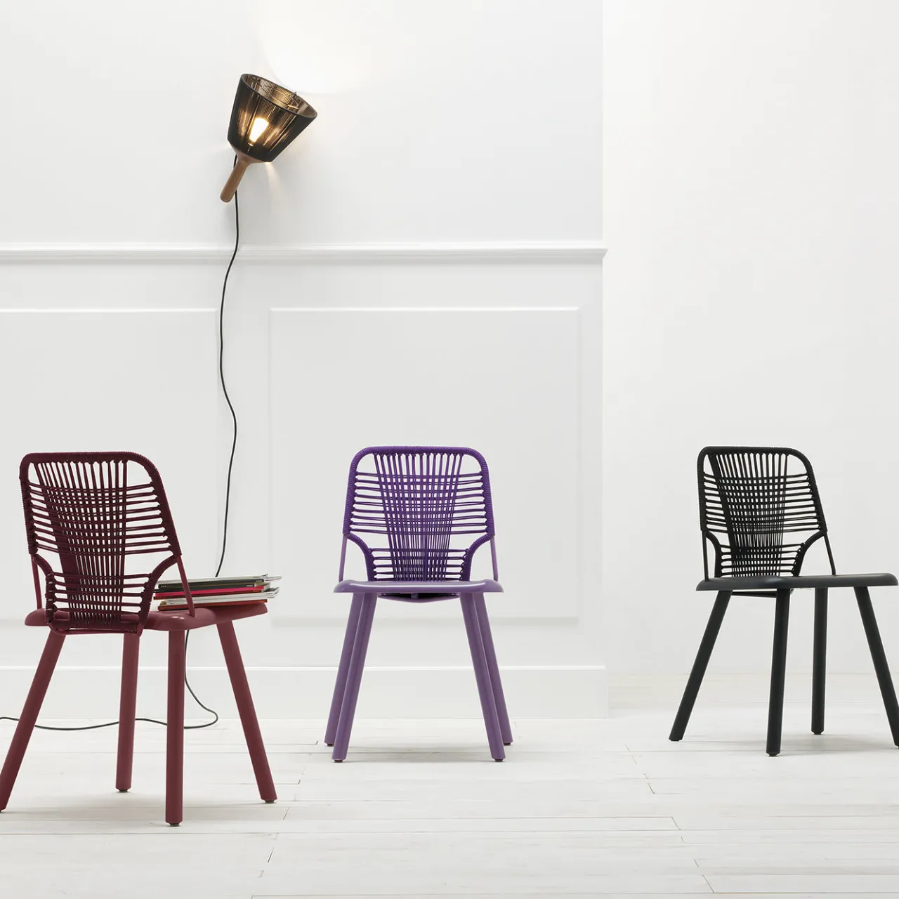 TrabA' Chairs<Jackie Black Chair by Emilio Nanni