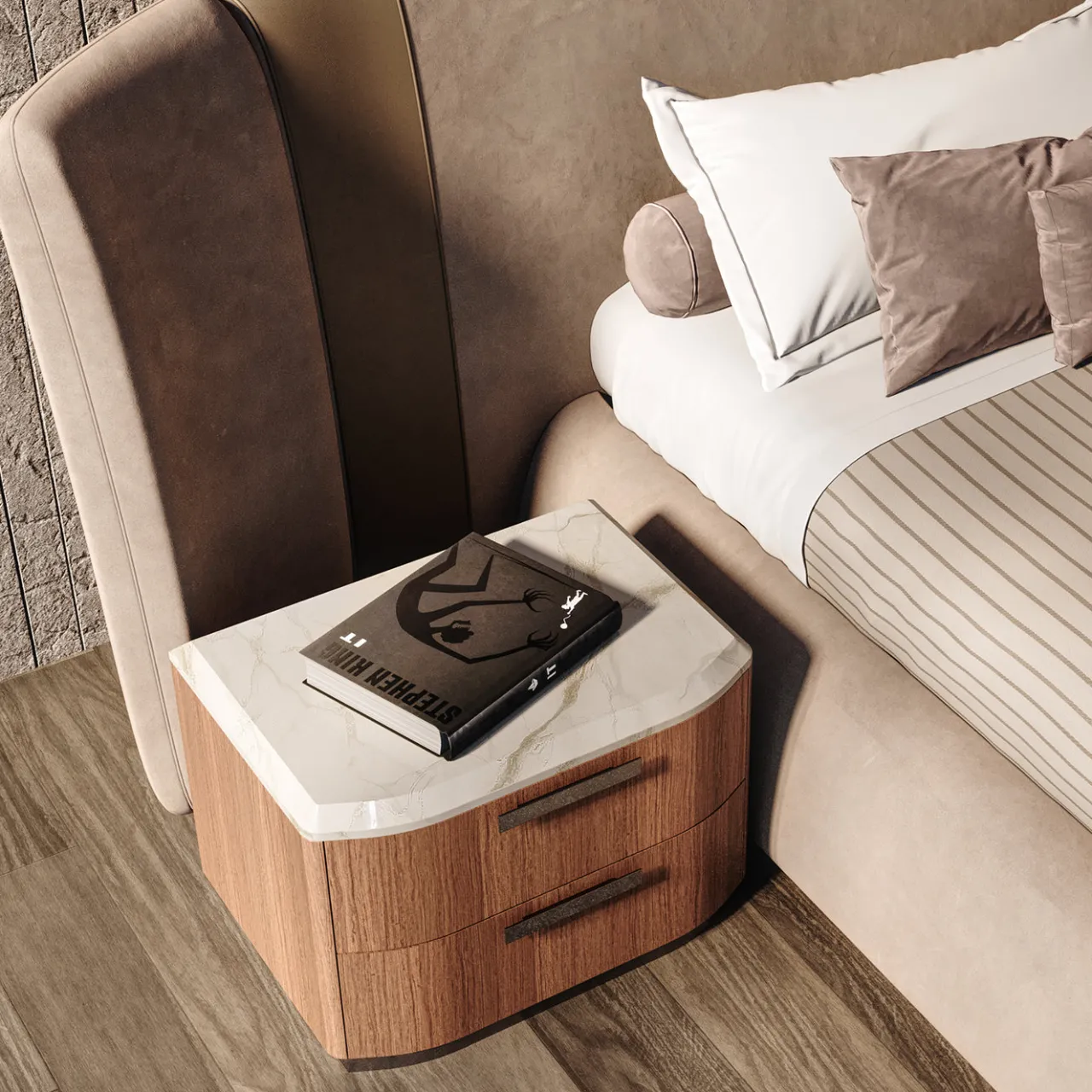 Living Couture Nightstands<James Walnut Nightstand