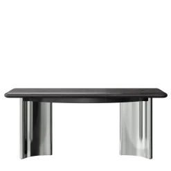 Ultramobili Desk & Writing Tables<Jean Black Oak Top With Steel Base Desk