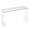 Esadesign Consoles<Jean Michel Clear and Triangle Pattern Glass Console