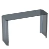 Esadesign Consoles<Jean Michel Smoked Grey and Triangle Pattern Glass Console