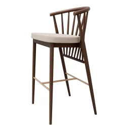 Morelato Bar Stools<Jenny Ash Wood Upholstered Bar Stool
