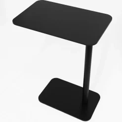 TrabA' Side Tables<Jens-Fix Black Metal Side Table by Massimo Broglio