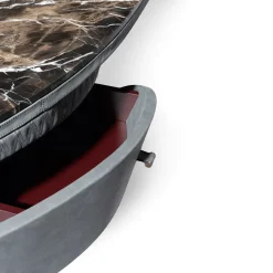 Visionnaire Desk & Writing Tables<Jet Plane Black Wood And Black Marble Top Writing Desk