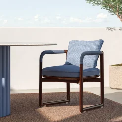 CPRN Homood Outdoor Chairs & Stools<Jiselle S light blue mogano wood outdoor chair