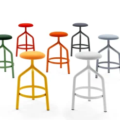 Viganò & C. Stools<JOE ORANGE STOOL by Basaglia + Rota Nodari