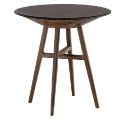 Durame Side Tables<Joker Round Black & Brown Accent Table