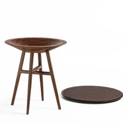 Durame Side Tables<Joker Round Black & Brown Accent Table
