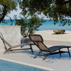 Morelato Chaises<Joyce Black Chaise Longue