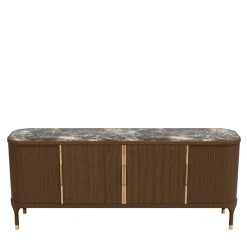 Morelato Sideboards Buffets<Joyce 4-Door Sideboard with Stone Top by Libero Rutilo