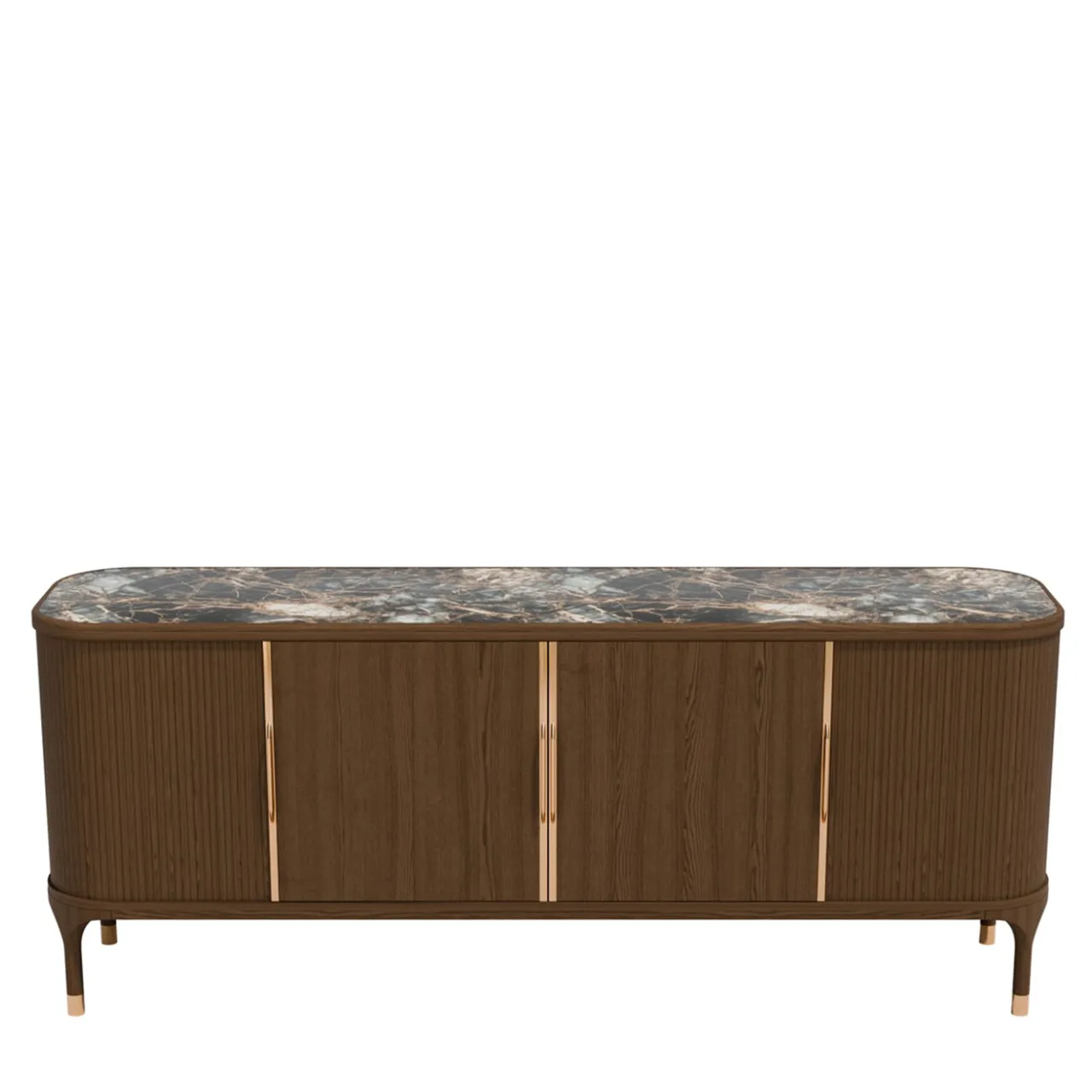 Morelato Sideboards Buffets<Joyce 4-Door Sideboard with Stone Top by Libero Rutilo