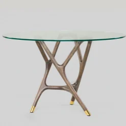 Morelato Dining Tables<Joyce Wood and Glass Round Table