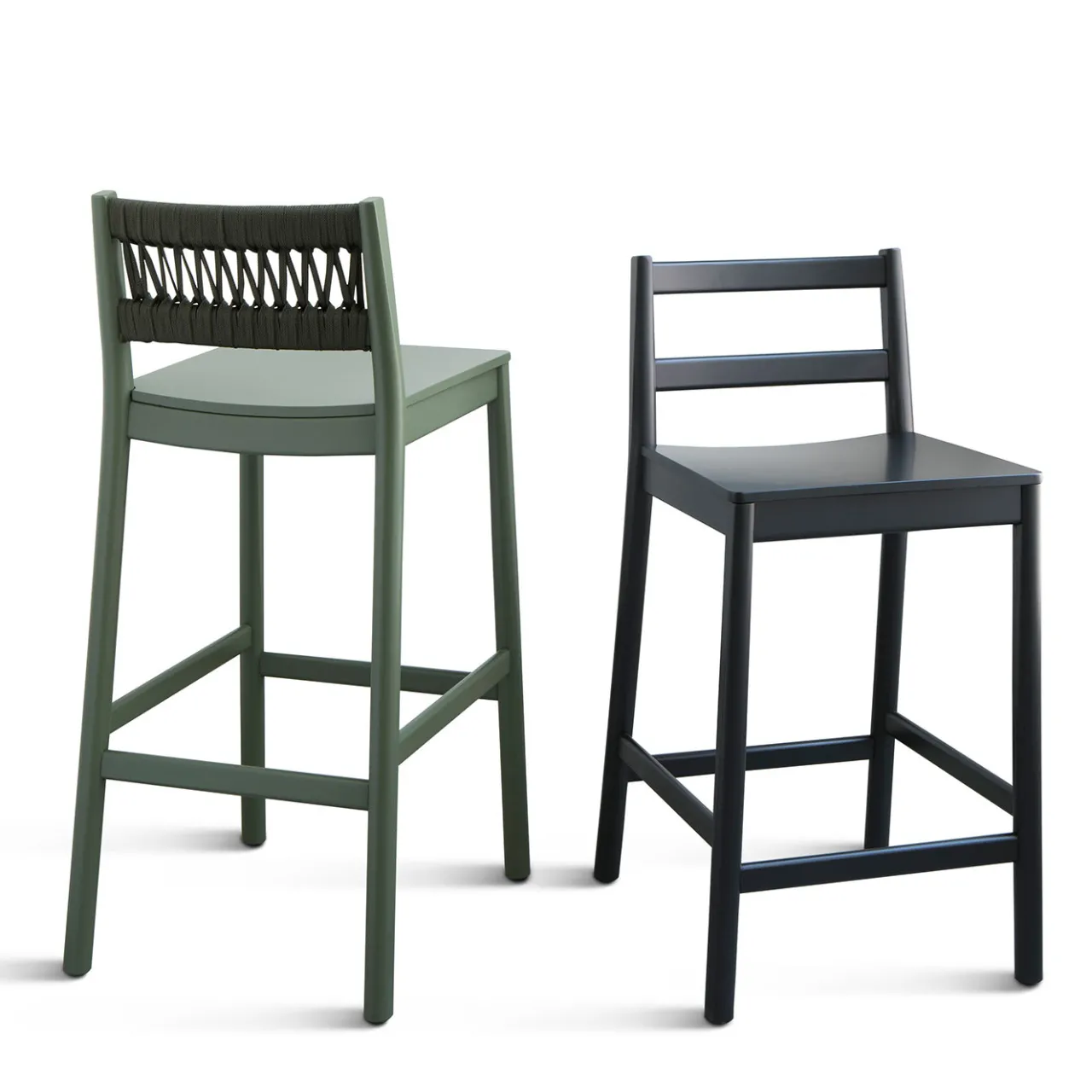 TrabA' Bar Stools<Julie Black Stool by Emilio Nanni