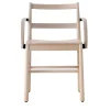 TrabA' Chairs<Julie Bleached Wood chair with armrests by Emilio Nanni