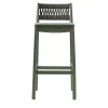 TrabA' Bar Stools<Julie Dark Green Stool with Upholstered Seat by Emilio Nanni