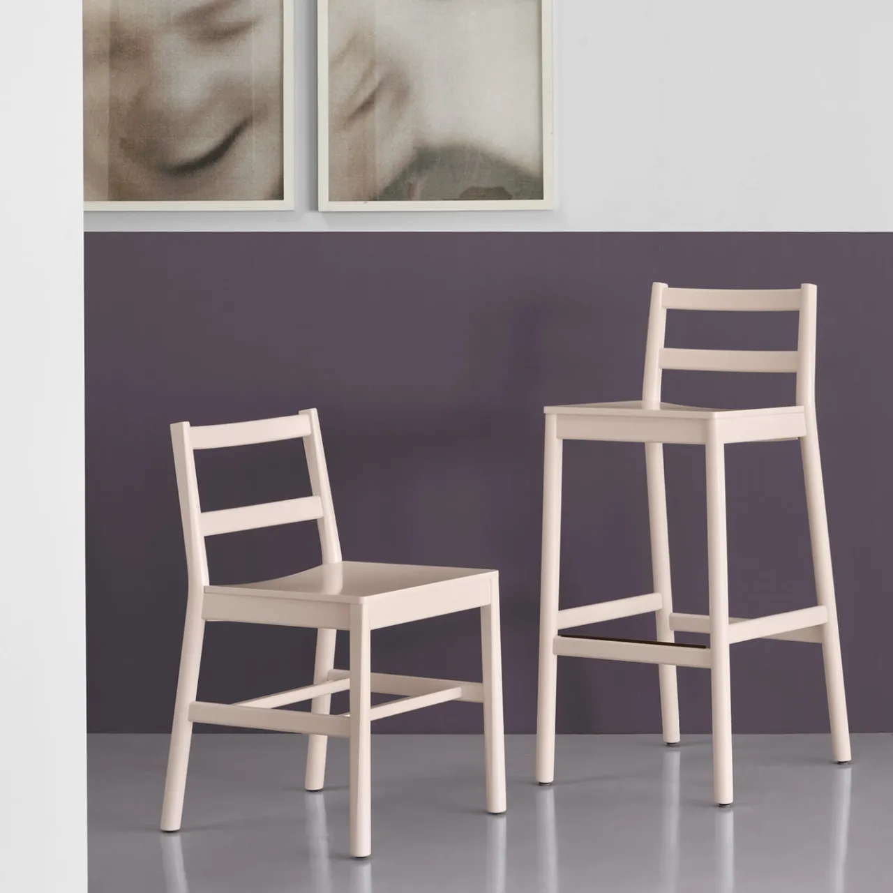 TrabA' Bar Stools<Julie White Stool by Emilio Nanni