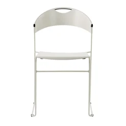 Baleri Italia Chairs<Juliette White Metal Chair by Hannes Wettstein
