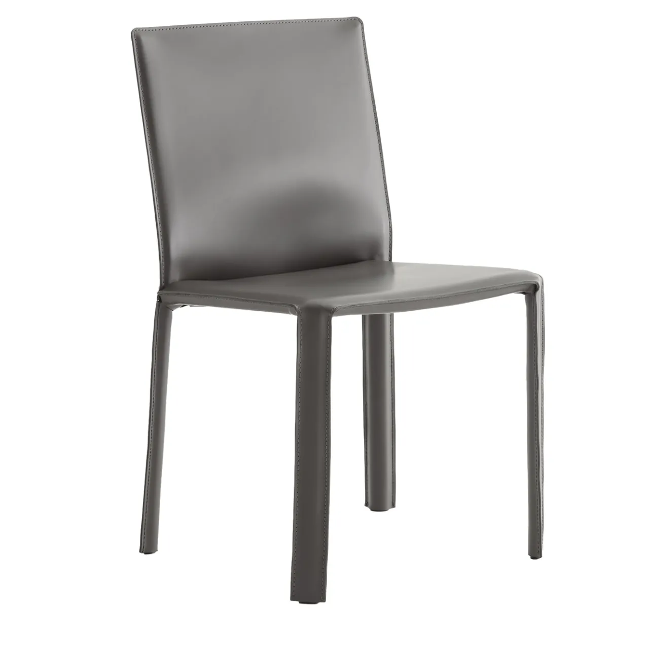 Morica Design Chairs<Jumpsuite Gray Leather Chair