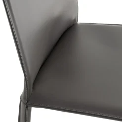 Morica Design Chairs<Jumpsuite Gray Leather Chair