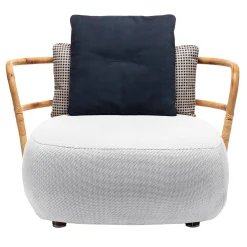 Exteta Outdoor Armchairs<Jungle Large Low White Armchair by Massimo Castagna