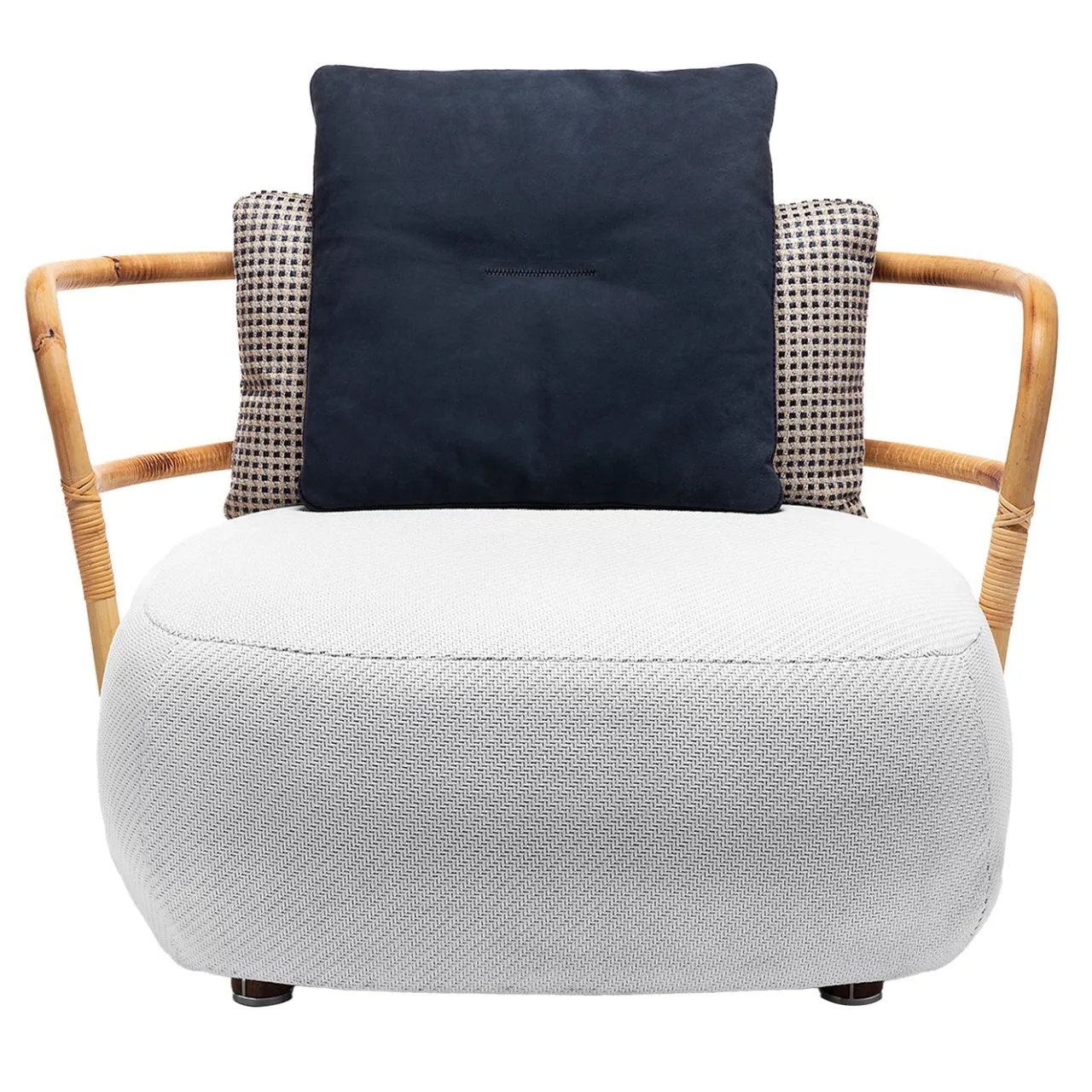 Exteta Outdoor Armchairs<Jungle Large Low White Armchair by Massimo Castagna