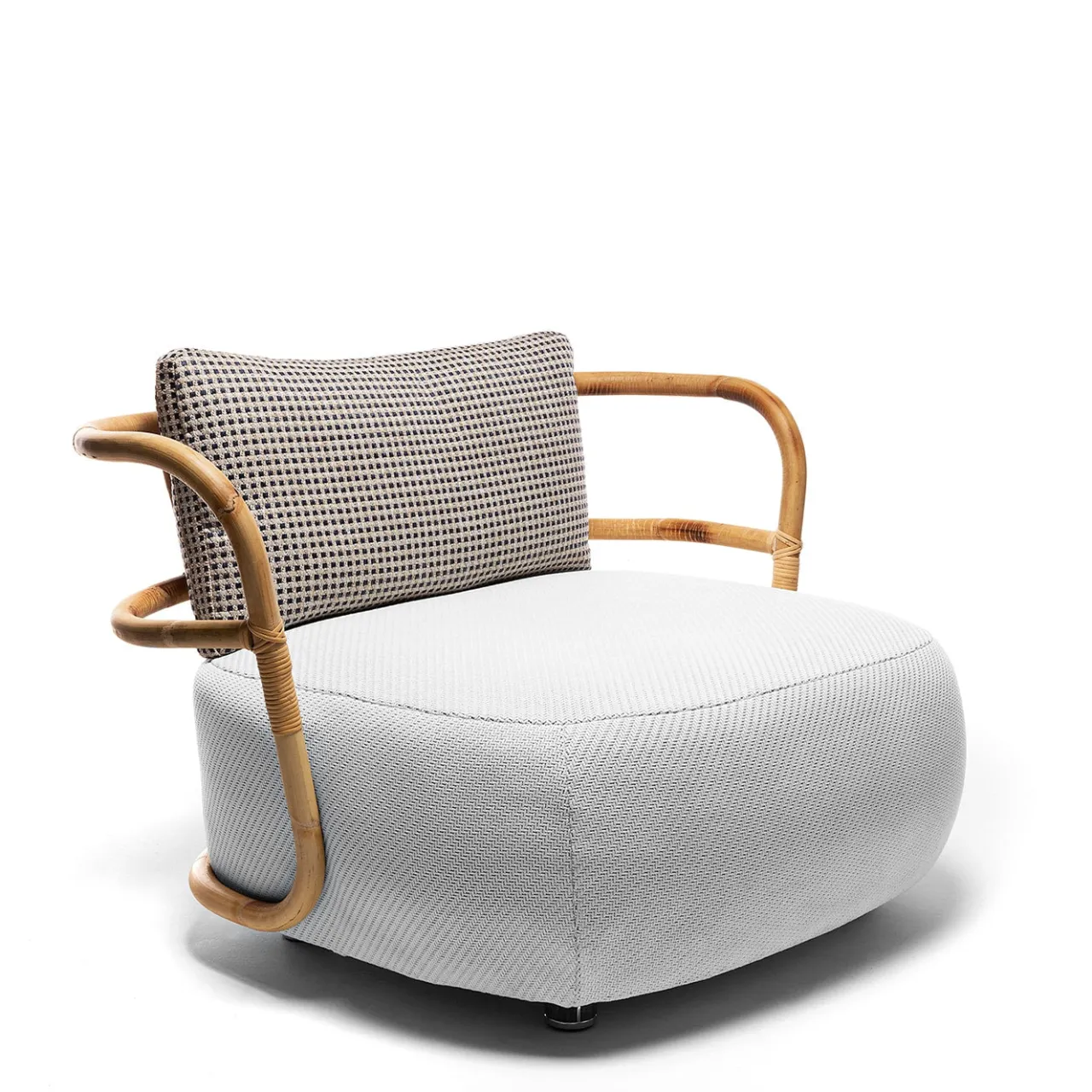 Exteta Outdoor Armchairs<Jungle Large Low White Armchair by Massimo Castagna