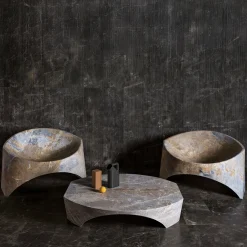 Luce Di Carrara Chairs<Kairo Marble Chair by Karim Rashid