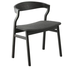 Bedont Chairs<Kalea Chair in Charcoal Oak with Upholstered Seat by Lorenz+Kaz