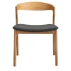 Bedont Chairs<Kalea Chair in Natural Oak with Upholstered Seat #1 by Lorenz+Kaz