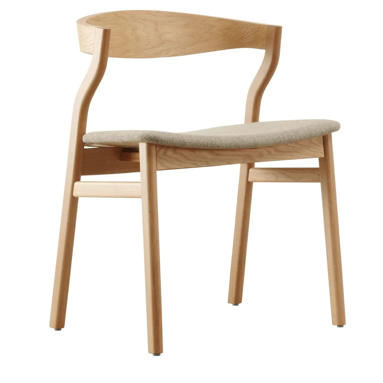 Bedont Chairs<Kalea Chair in Natural Oak with Upholstered Seat by #2 Lorenz+Kaz