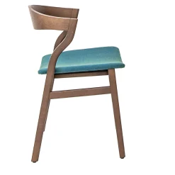Bedont Chairs<Kalea Chair in Smoke Oak with Upholstered Seat by Lorenz+Kaz