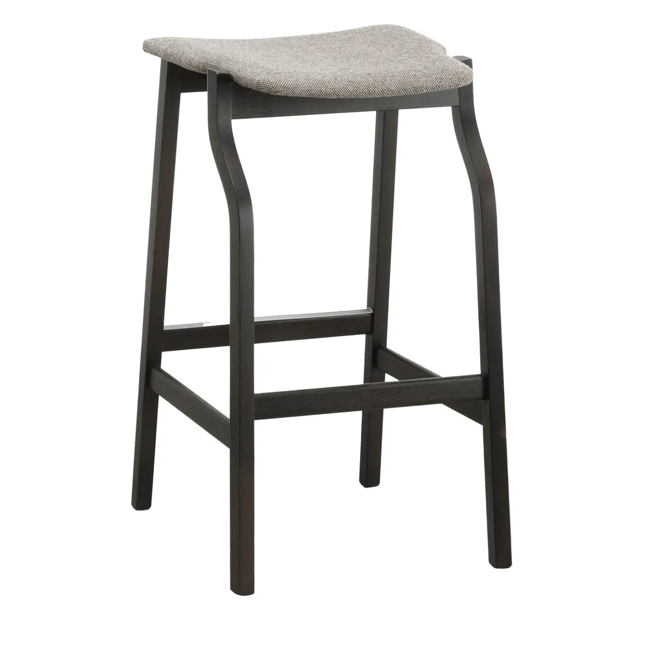 Bedont Bar Stools<Kalea High Stool in Ash with Upholstered Seat by Lorenz+Kaz